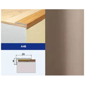 Profil schodový A46 Šampaň samolepiaci