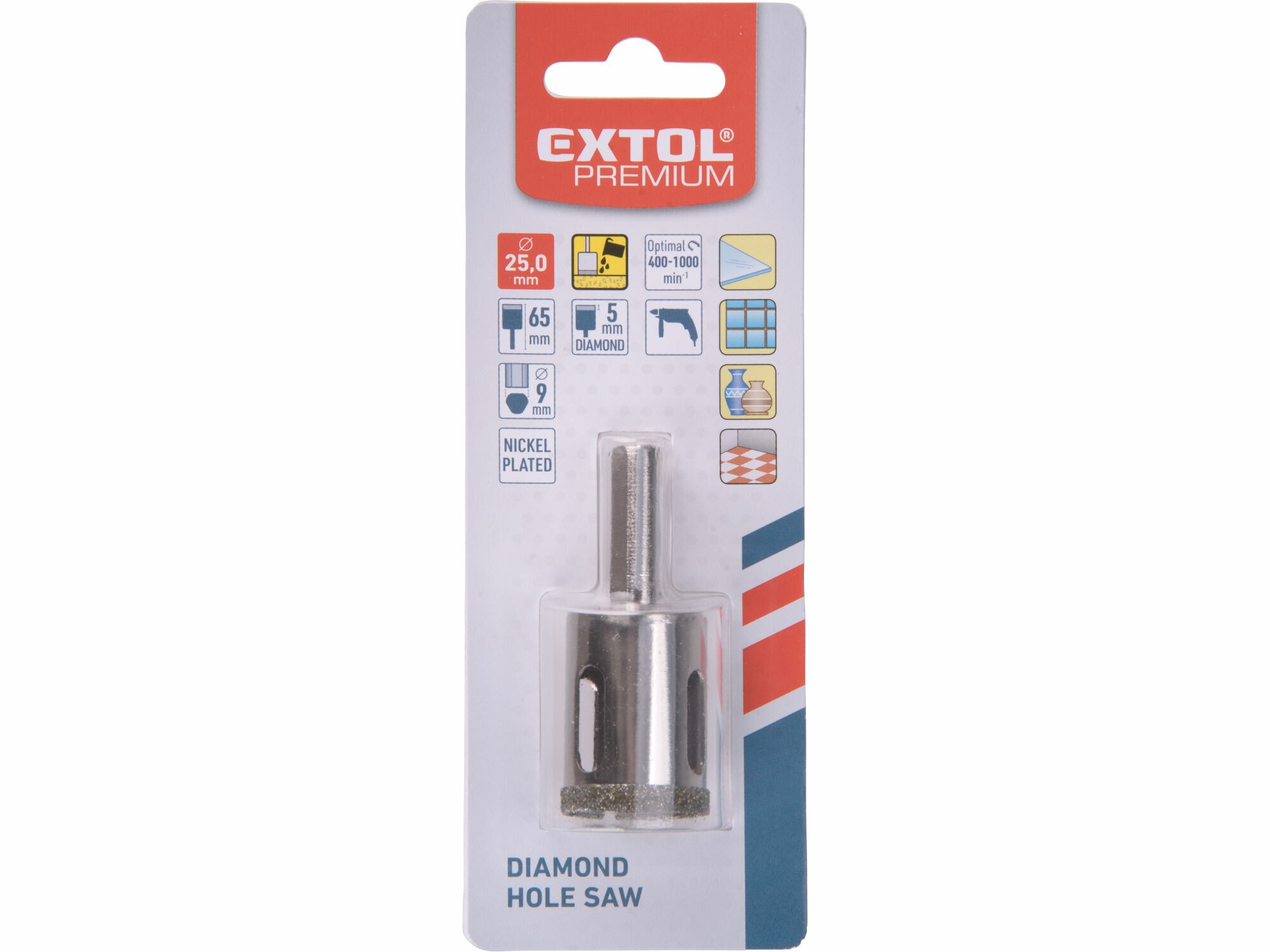 Vrtak korunkový diamantový