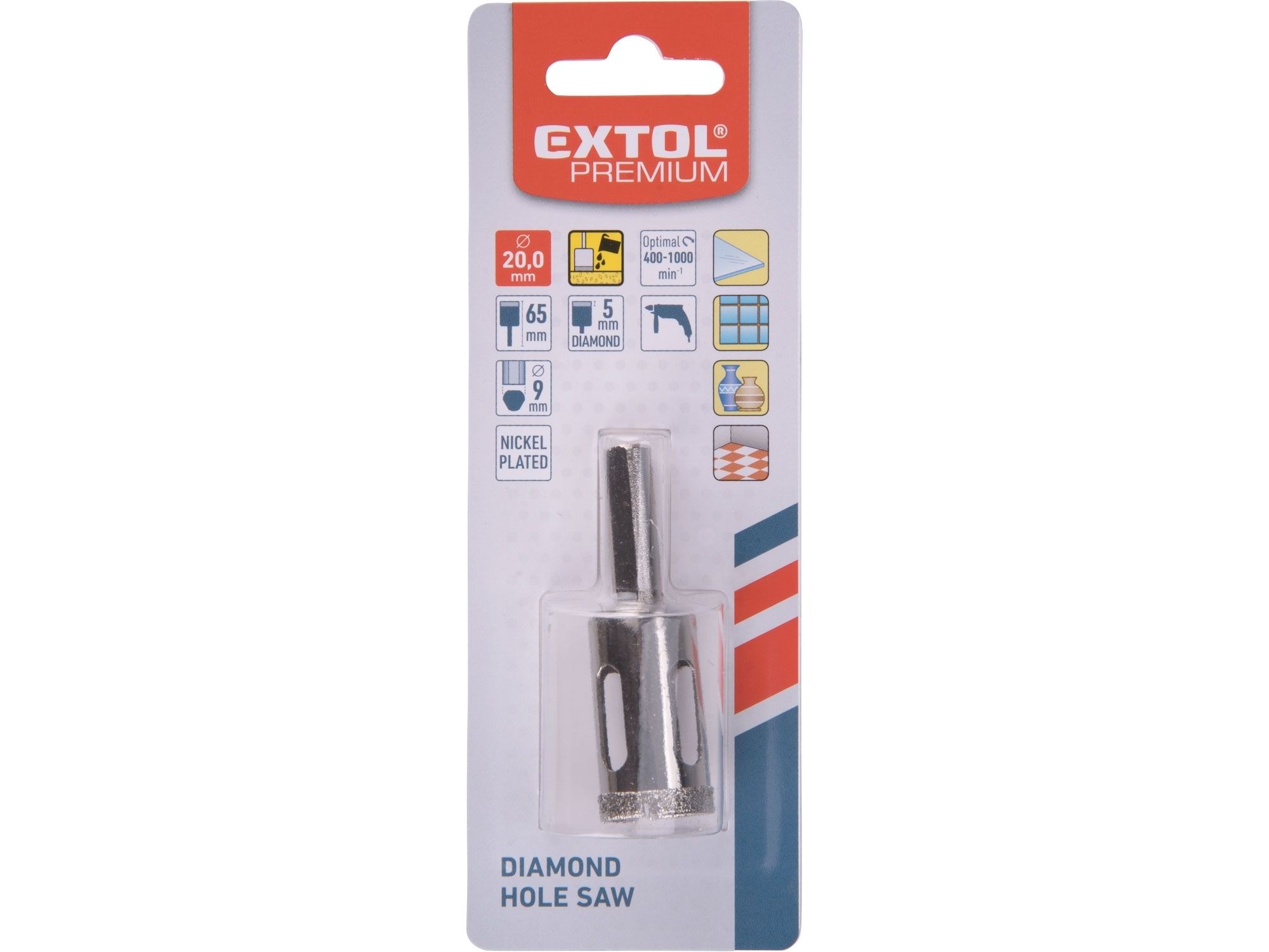 Vrtak korunkový diamantový