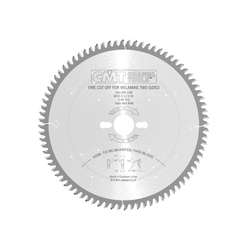 Kotúč pílový CMT Industrial C283 na lamino D220x3.2 d30 Z64 HW