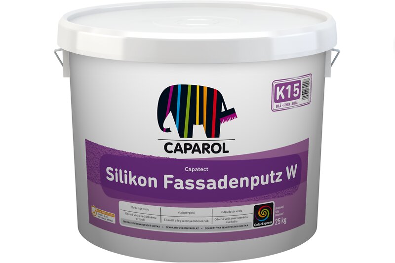 Caparol Capatect Fassadenputz W K20 25kg báza Biela - silikónová hladená omietka
