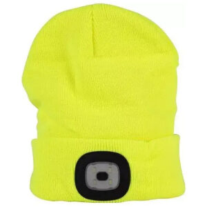 Strend Pro Čiapka LED žltá 4xSMD USB nabíjanie