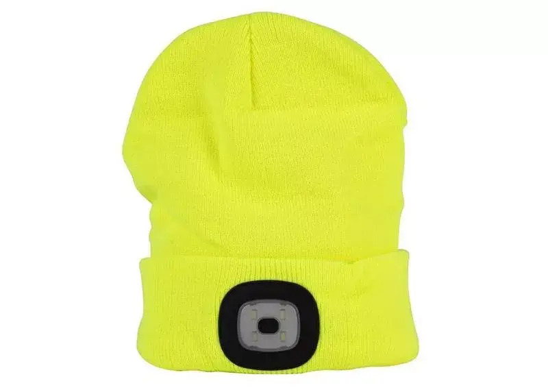 Strend Pro Čiapka LED žltá 4xSMD USB nabíjanie