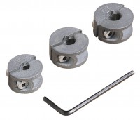 Wolfcraft 3x hĺbkové dorazy priemer 6-8-10mm 2755000
