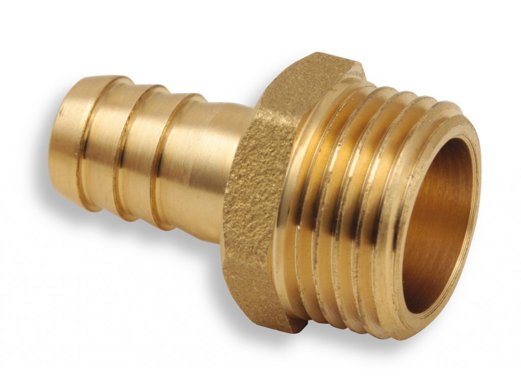 Koncovka hadicová M 1/2`x 12 mosadz