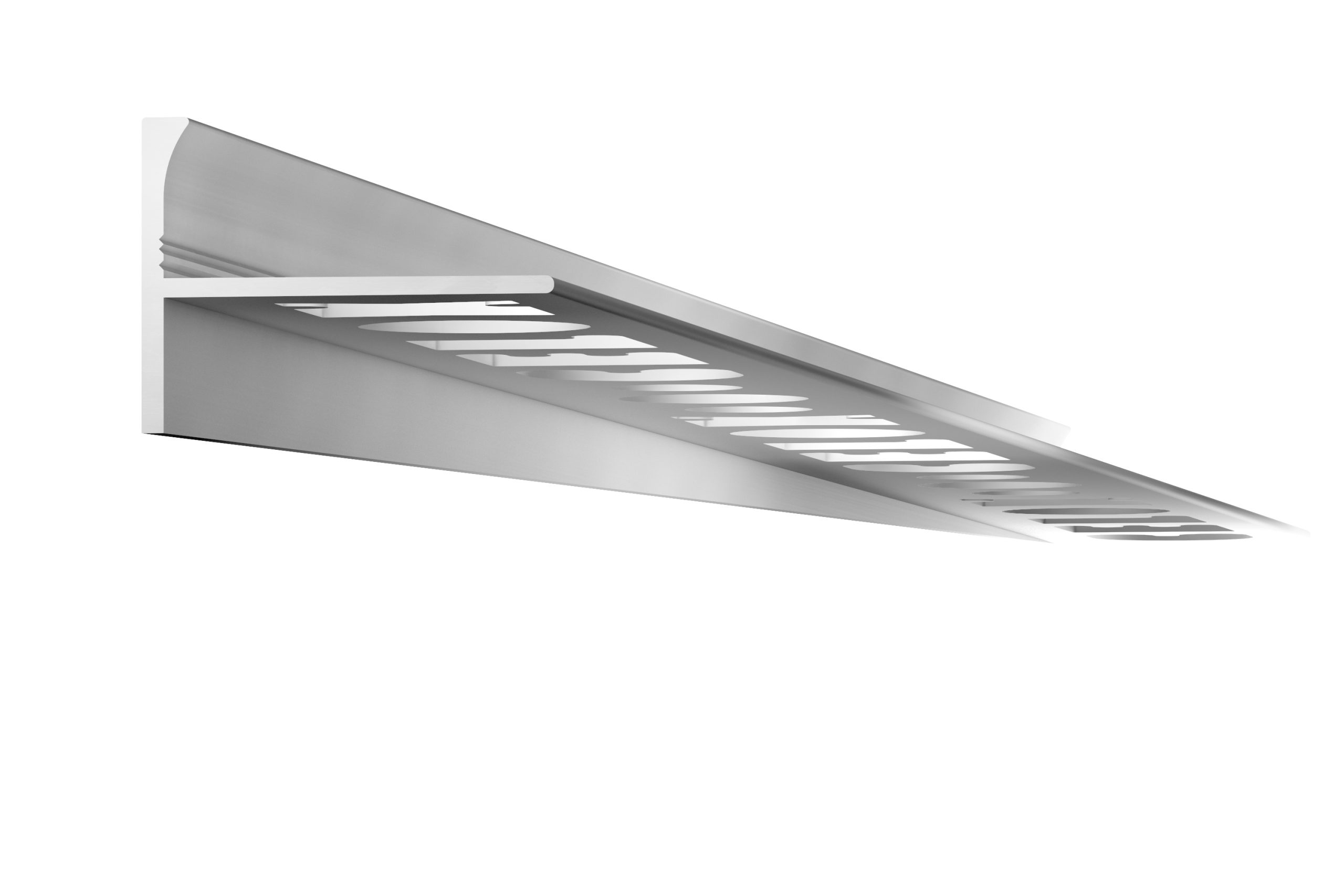 Profil spádový SP 12.5mm AL striebro 2m pravý