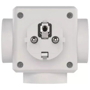 Zásuvka rozbočovacia guľatá 3xbiela P0024U