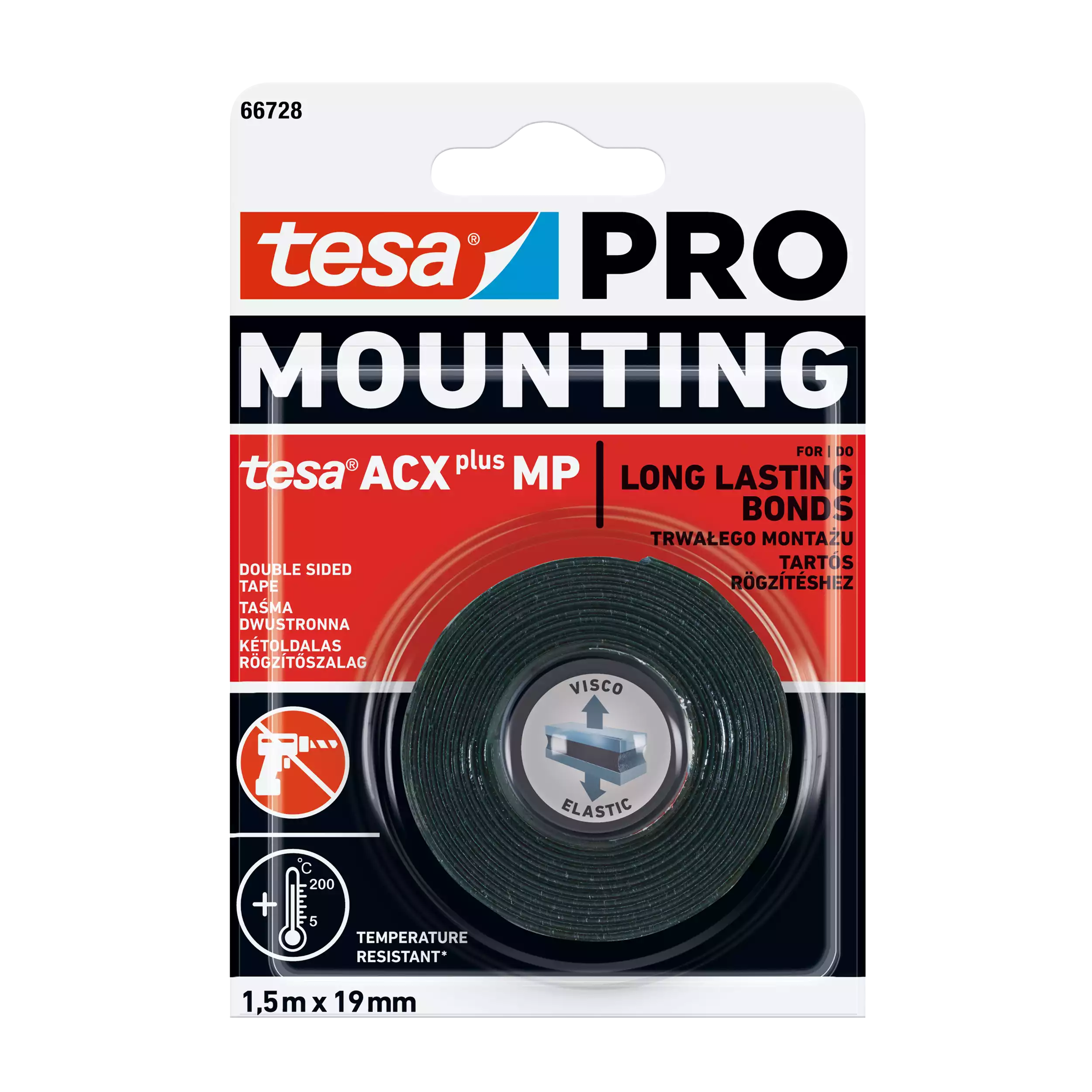 Páska Tesa Mounting Pro ACX Plus 1.5m 19mm