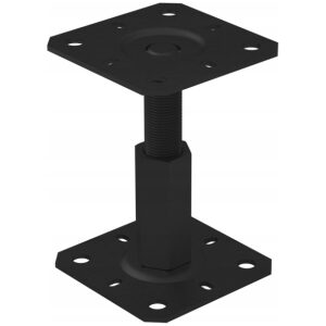 Domax KTL Pätka stĺpiku PR130/130 nastaviteľná 130x130x100-150mm x 3.0 čierna