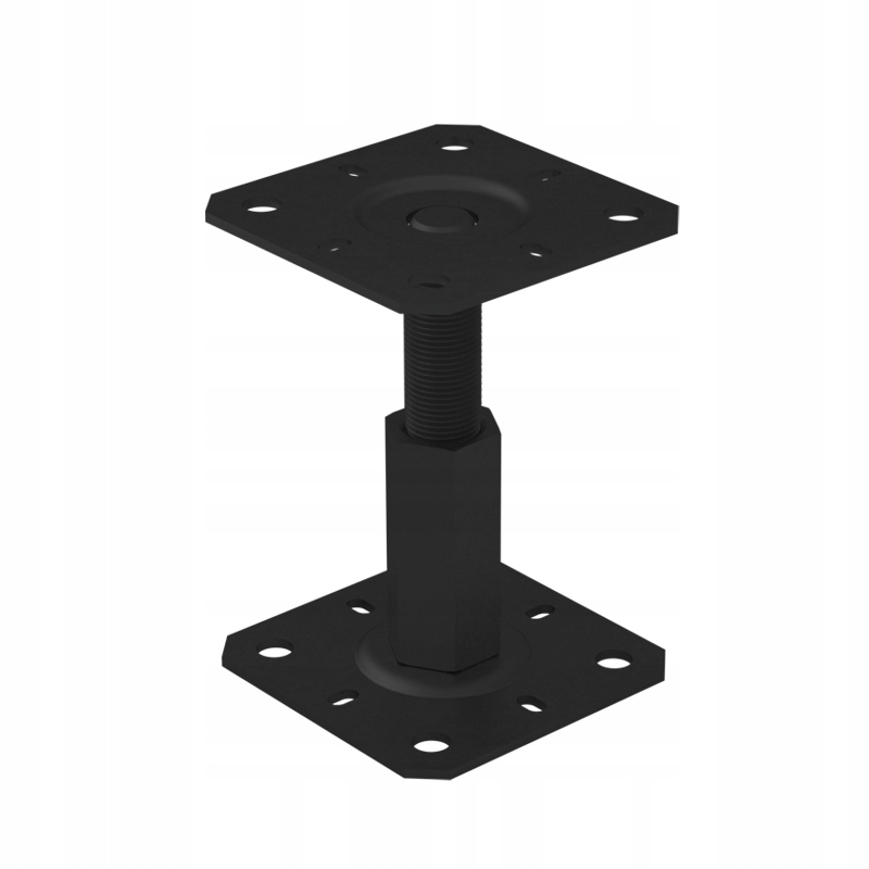 Domax KTL Pätka stĺpiku PR130/130 nastaviteľná 130x130x100-150mm x 3.0 čierna