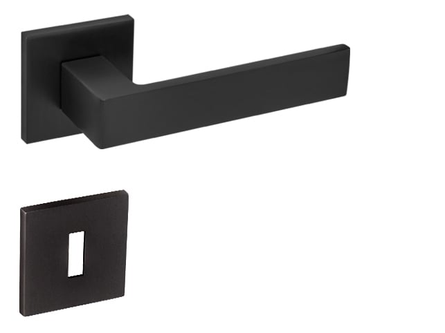 Kľučka Hit HR SQ6 KL/KL WC CIM(FB) čierna matná