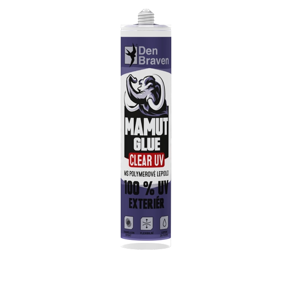 Den Braven Mamut Glue CLEAR 100% UV Exterier 290ml