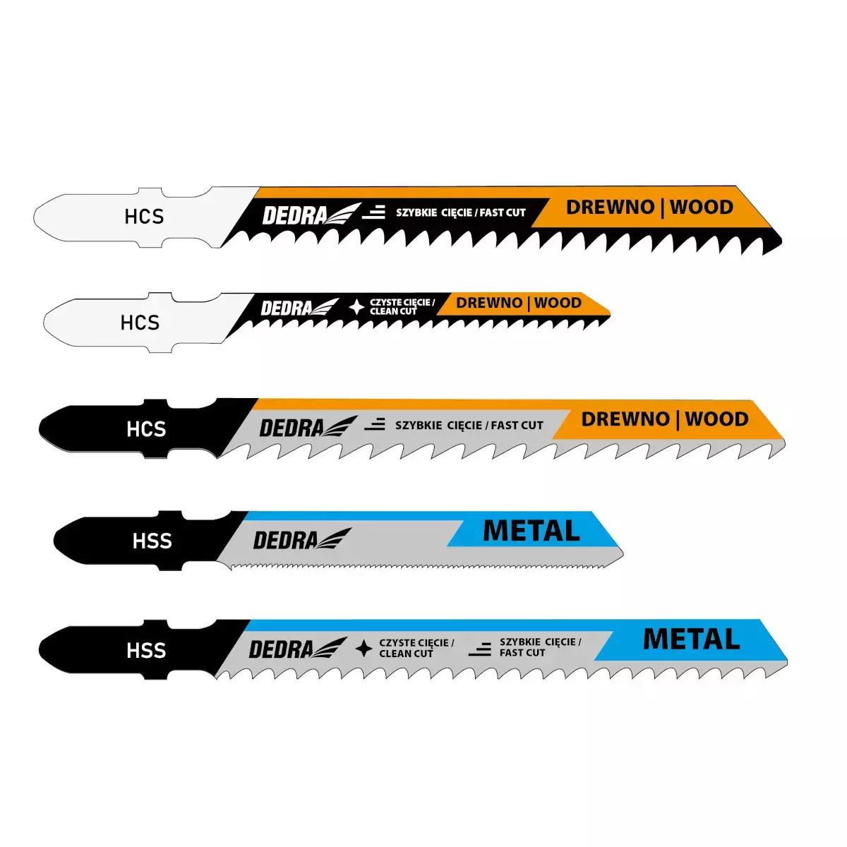 Súprava pílových listov do priamočiarej píly 5ks 08T001