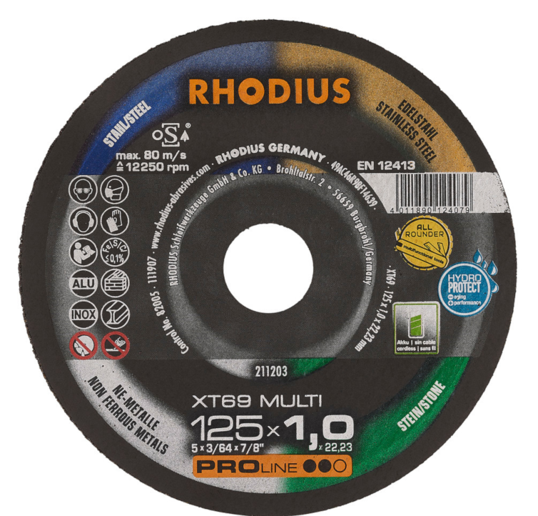 RHODIUSKotúč rezný Flex Pro XT69Multi 125x1x22.23mm