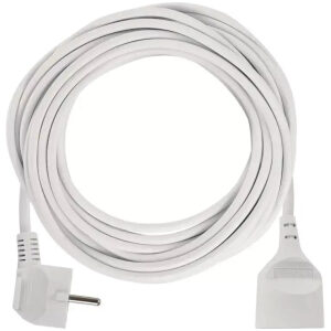 Kábel predlžovací 10m 1-zásuvka biely 1.5mm