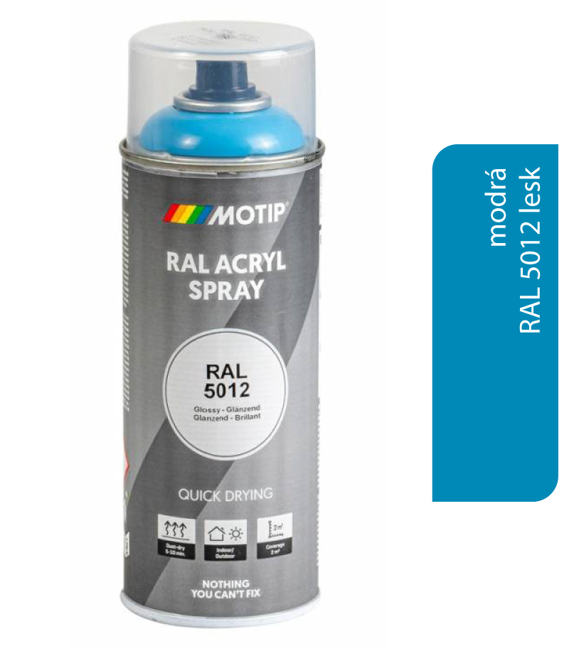 Motip Acryl RAL5012 lesk 400ml