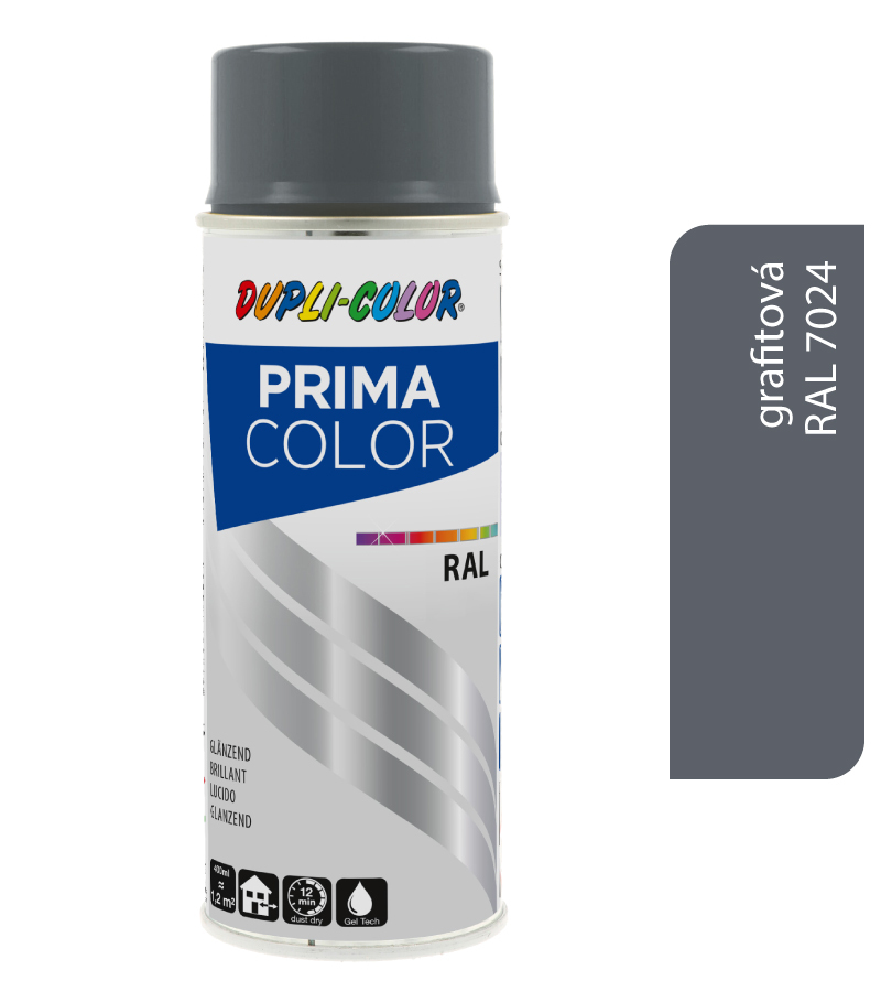 Dupli-Color Prima RAL7024 - grafitová sivá lesk 400ml