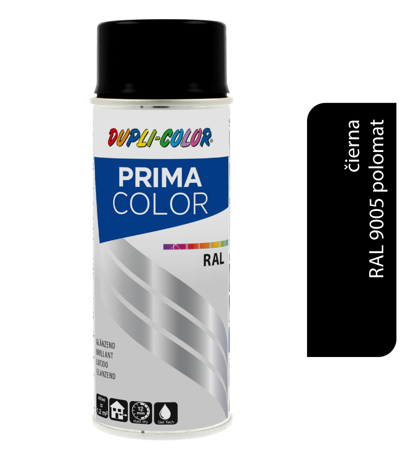 Dupli-Color Prima RAL9005 - čierna polomat 400ml