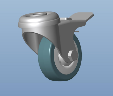 Renost Koliesko otočné brzdové rolovacie s upínaním na stredový otvor