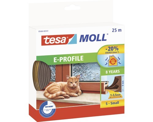 Tesnenie gumové profi E hnedé 25m