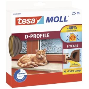 Tesnenie gumové profil D hnedé 25m