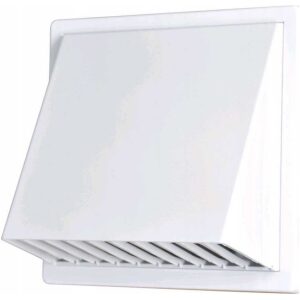 Mriežka vetracia so strieškou Uni d80 150mm biela