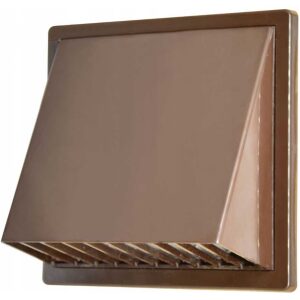 Mriežka vetracia so strieškou Uni d80 150mm hnedá