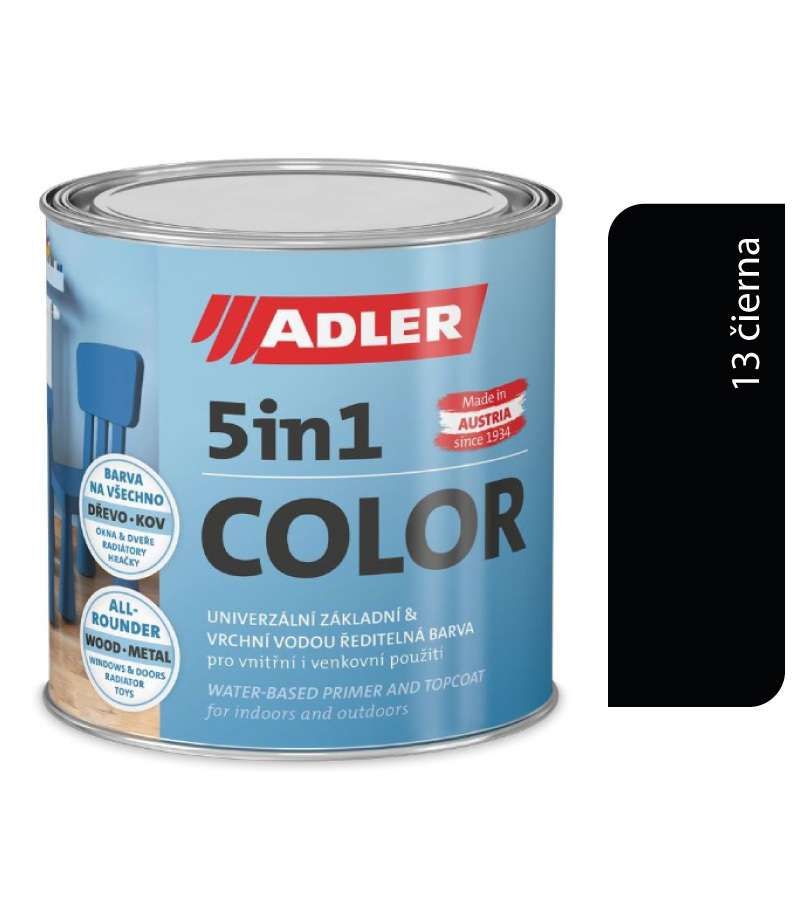Adler 5v1-Color 0.75l ral9005 čierna
