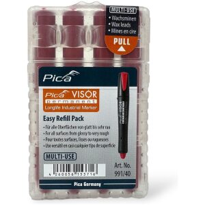 PICA Tuhy do značkovača VISOR - červené