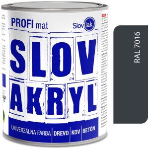 Slovakryl Profi MAT antracit 1190/RAL7016 0.75kg