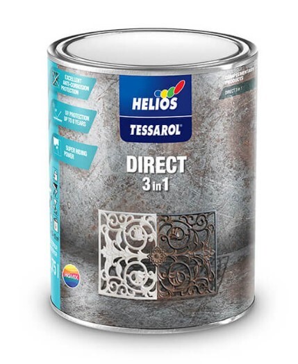Tessarol Direct 3v1 hnedá RAL 8011 10L Tessarol Direct 3v1 hnedá RAL 8011 10L