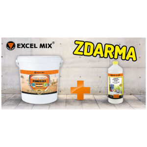 AKCIA Excelmix 2K - dvojzložková vysokoelastická hydroizolačná náterová hmota 10kg + Penetračný náter 1l ZDARMA