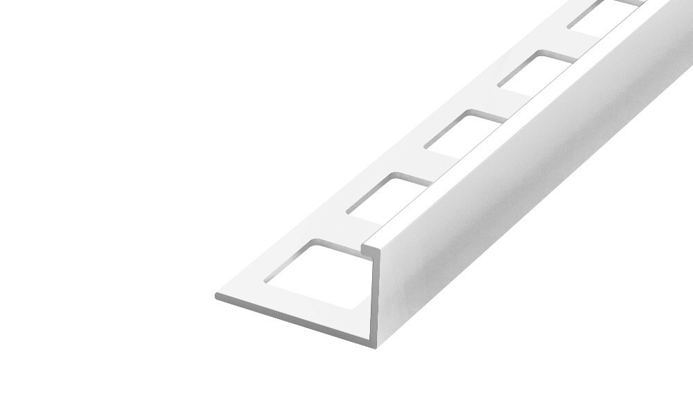 Lišta L 6mm hliník lakovaný biely matný 250cm