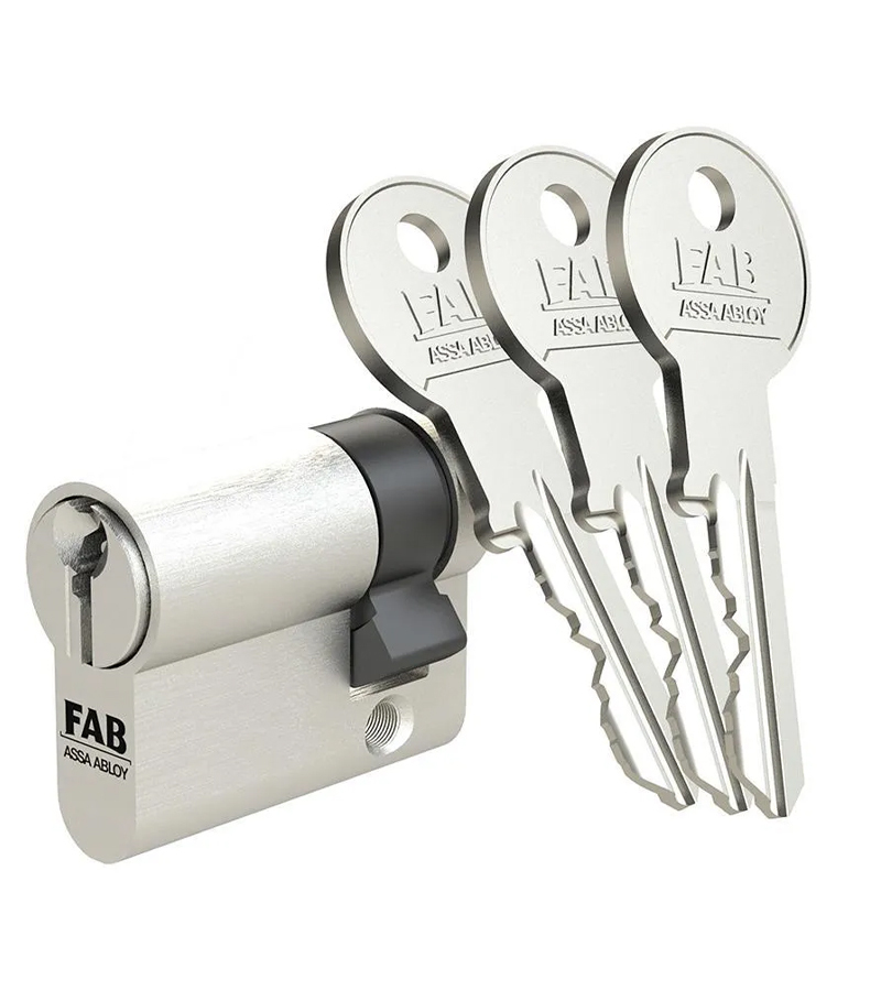 Vložka cylindrická stavebná FAB 1.00/DNm 45+55 3 kľúče