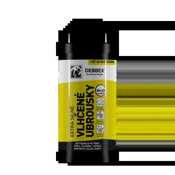 Debbex Vlhčené utierky Extra silné 80+20ks