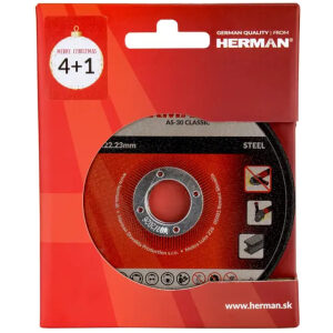 Kotúče rezné 125x1x22.23 sada 4+1ks Herman