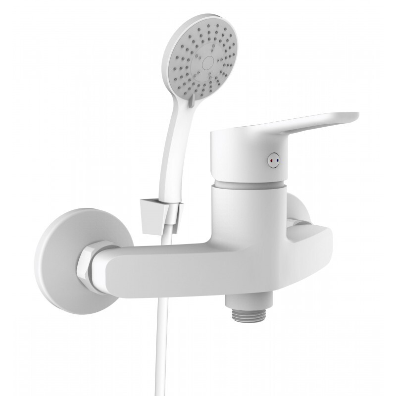 Batéria sprchová nástenná Uno-12/K (WT2) biela