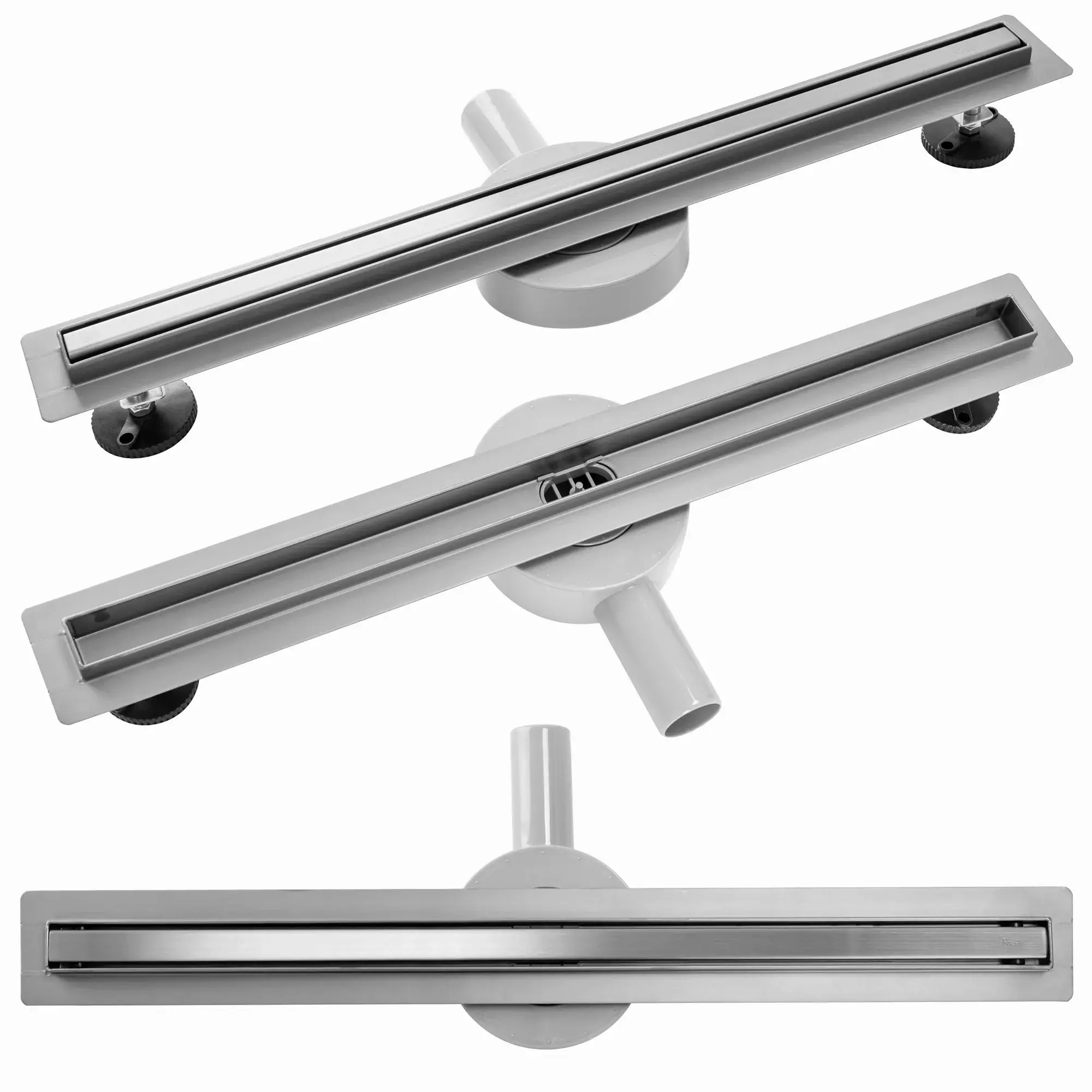 Žľab odtokový Neo Slim Pro nickel brush inox 800 Žľab odtokový Neo Slim Pro nickel brush inox 800