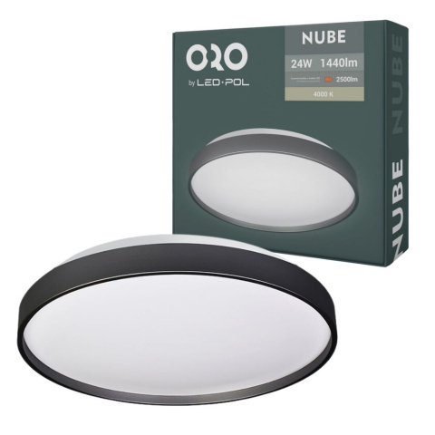 Dekoratívne osvetlenie ORO NUBE BLACK 24W DW