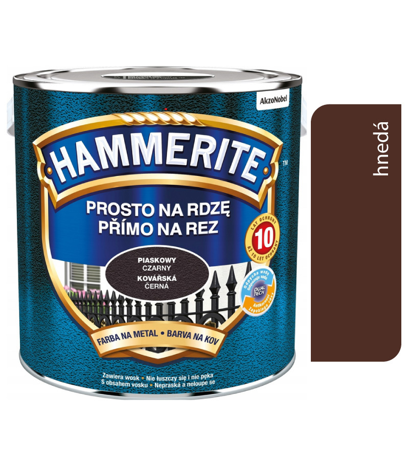 Ham priamo na hrdzu kováčska farba hnedá 0