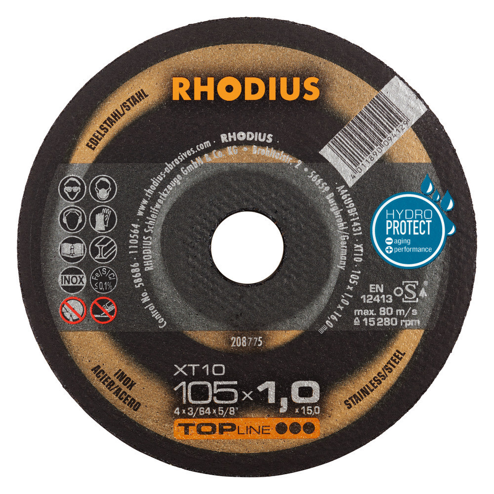 Rhodius flex kotúč Top XT10  125x1.0x22.23mm inox/oceľ