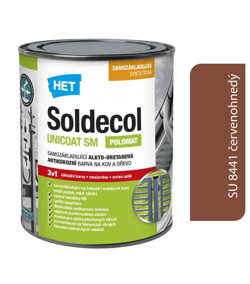 Soldecol Unicoat SM SU 8441 červenohnedý 0