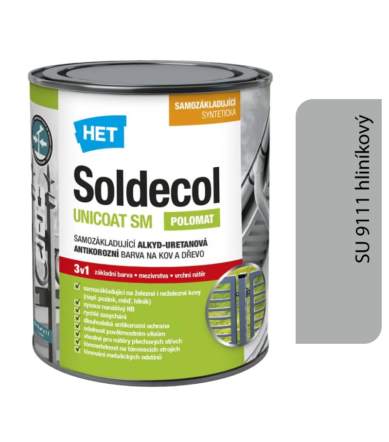 Soldecol Unicoat SM SU 9111 hliníkový 0