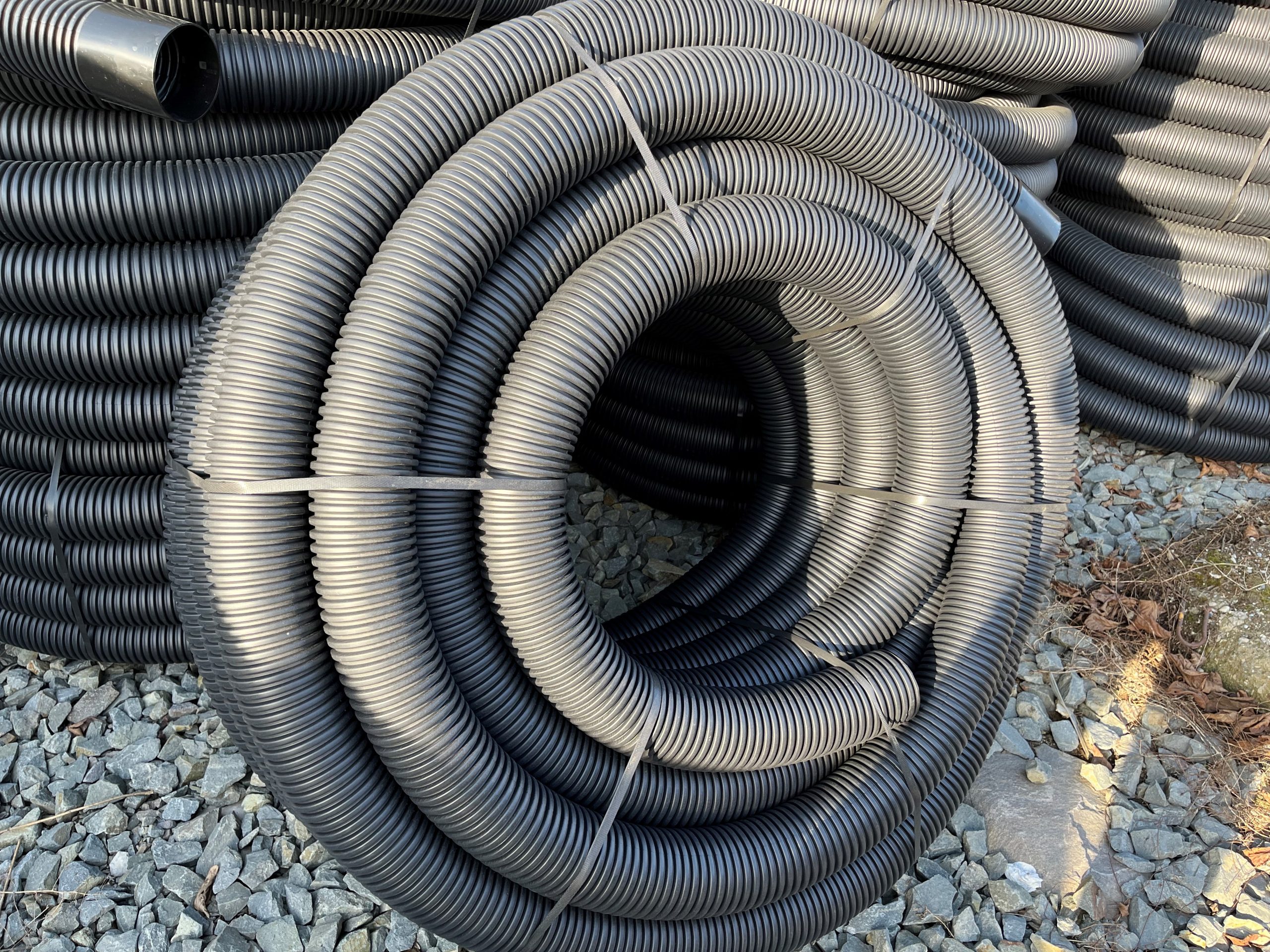 Drenážna rúra neperforovaná DN 80 čierna