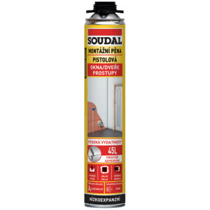 SOUDAL PU pena pištoľová 750ml nízkoexpanzná