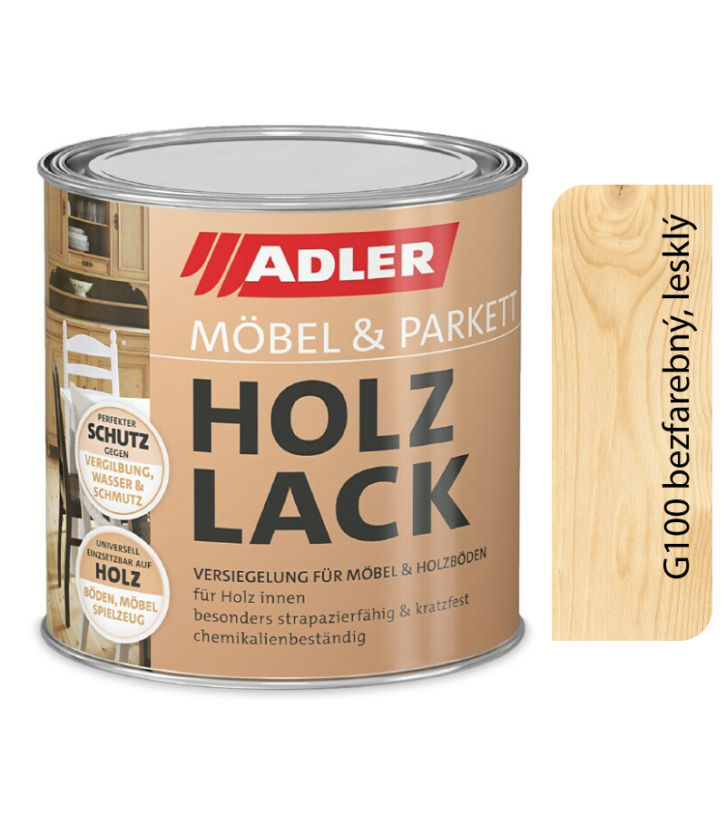 Adler Vivido Holzlack Farblos Glänzend G100 0.75l