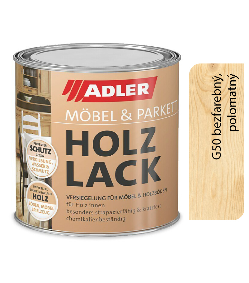 Adler Vivido Holzlack Farblos Halbmatt G50 0.75l