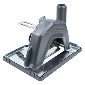 Odsávací kryt s vodiacimi saňami pre uhlové brúsky