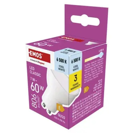 LED žiarovka Emos Classic MR16 GU10 7W (60 W) 806 lm