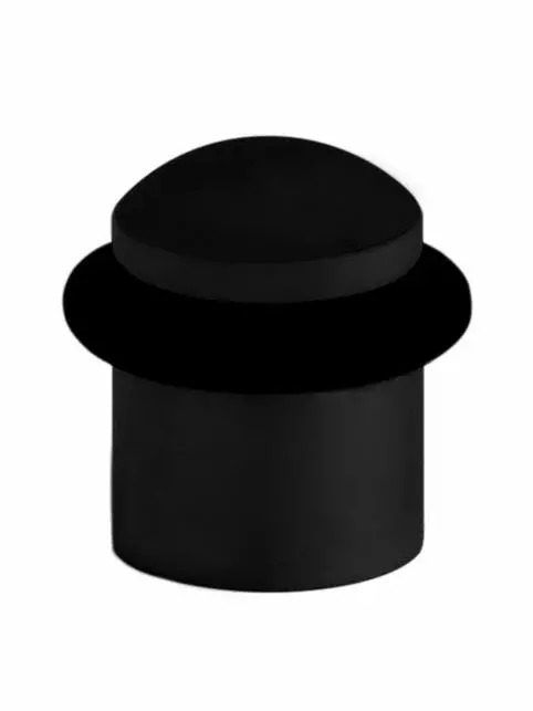 Zarážka dverí 115 oválna čierna matná